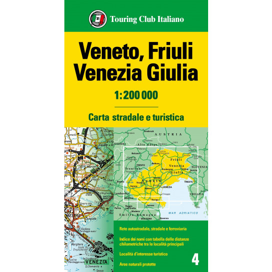 Veneto Friuli Venezia Giulia 1:200 000